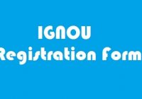 IGNOU Registration Form