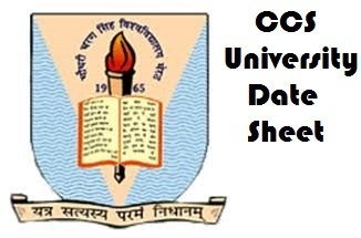 CCS University Odd Sem Date Sheet
