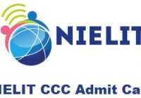 NIELIT CCC Admit Card