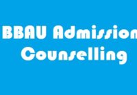 BBAU Admission Counselling