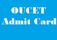 OUCET Admit Card