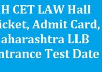 MH CET LAW Hall Ticket