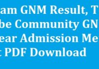 Assam GNM Result