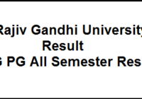 Rajiv Gandhi University Result
