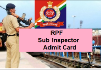 RPF Admit Card 2022
