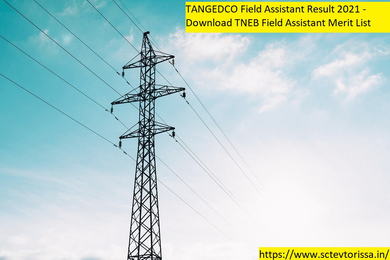 TANGEDCO Field Assistant Result