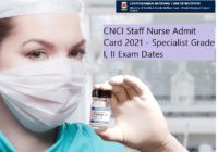 CNCI Staff Nurse Admit Card