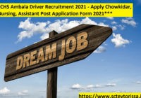 ECHS Ambala Driver Recruitment