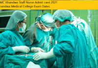 GMC Khandwa Staff Nurse Admit card