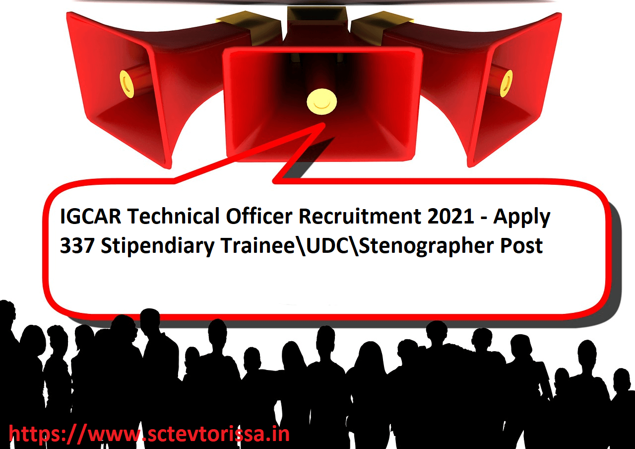 IGCAR Technical Officer Recruitment