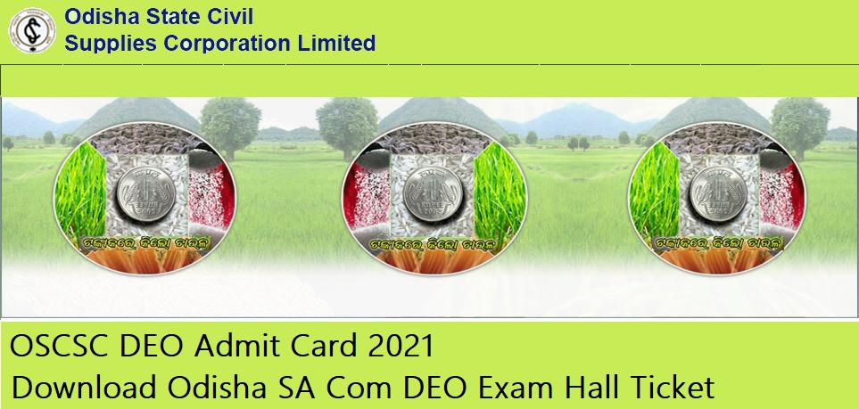 OSCSC DEO Admit Card
