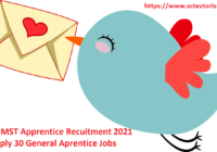 SCTIMST Apprentice Recruitment 2021