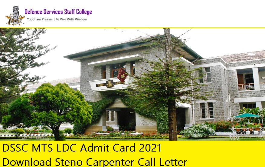 DSSC MTS LDC Admit Card
