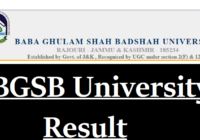 BGSB University Result