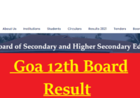 Goa Board HSSC Results
