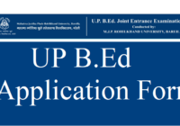UP BEd Application Form