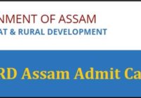 PNRD Assam Admit Card 2022