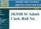 JKSSB SI Admit Card