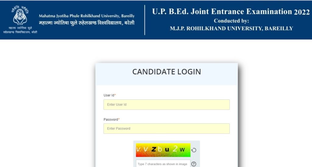 Download UP BEd Joint Entrance Exam Roll Number 2022