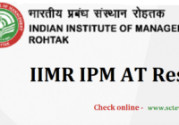 IIMR IPM AT Result