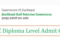 JSSC Diploma Level Admit Card