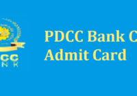 PDCC Bank Admit Card