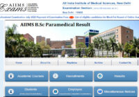 AIIMS B.Sc Paramedical Result