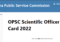 OPSC Scientific Officer Admit Card