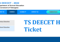 TS DEECET Hall Ticket