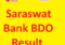 Saraswat-Bank-BDO-Result