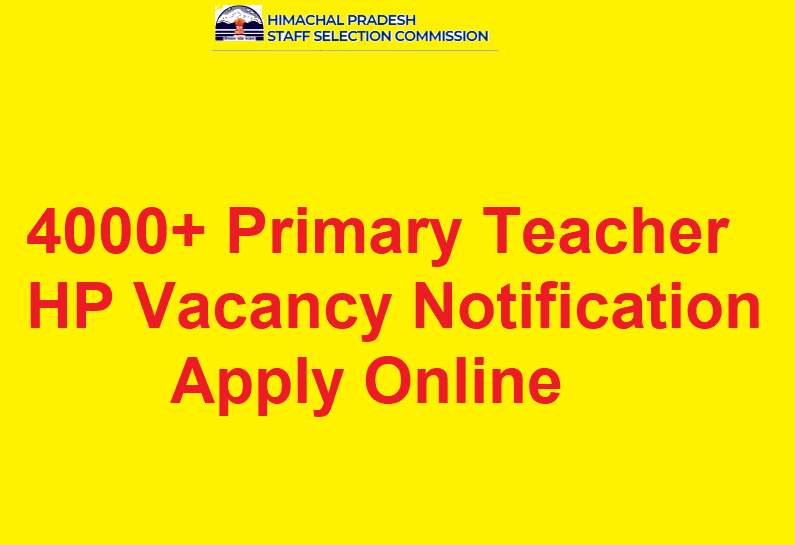HP Pre Primary Teacher Recruitment