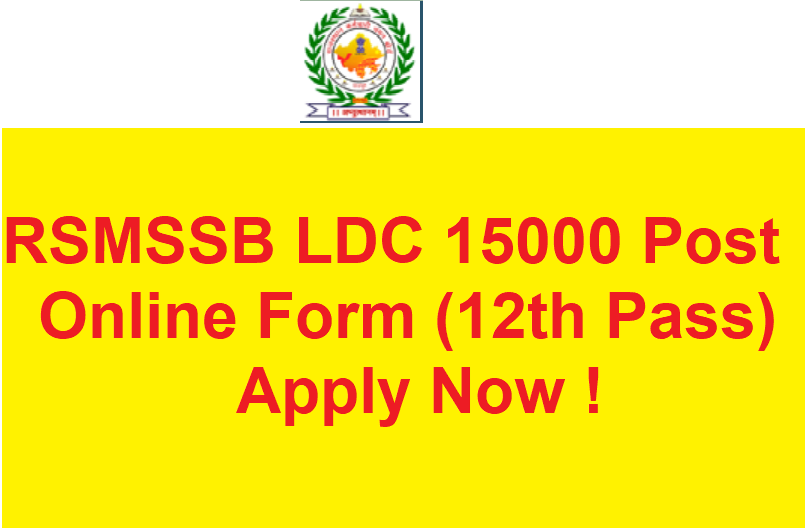 RSMSSB LDC Recruitment