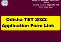 Odisha TET Application Form