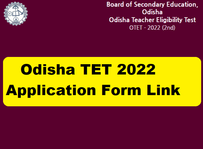 Odisha TET Application Form