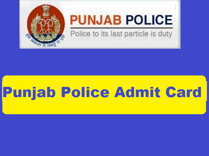 Punjab Police Admit Card