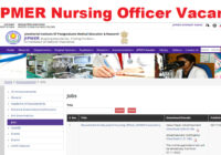 JIPMER Nursing Officer Recruitment