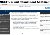 NEET UG 2nd Round Seat Allotment