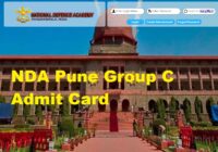 NDA Pune Group C Admit Card