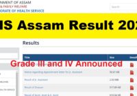 Assam Grade III and IV Result 2023