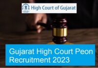 Gujarat High Court Peon Recruitment 2023 - Apply online for 1499 Peon posts
