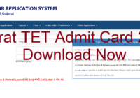 Gujarat TET Admit Card 2023 Out - Download OJAS TET Call Letter