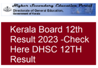 Kerala Board 12th Result