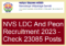 NVS LDC And Peon Recruitment 2023