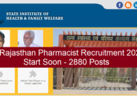 Rajasthan Pharmacist Recruitment 2023 Start Soon - 2880 Posts
