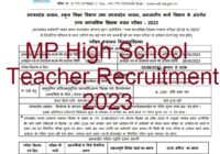MP High School Teacher Recruitment