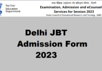 Delhi JBT Admission Form 2023