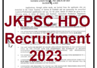 JKPSC HDO Recruitment