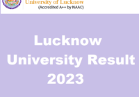 Lucknow University Result 2023