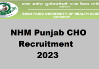 NHM Punjab CHO Recruitment 2023