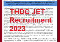 THDC Junior Engineer Recruitment